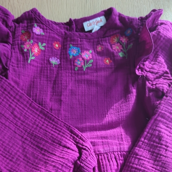 Cat & Jack Magenta Ruffle Dress - Picture 2 of 8